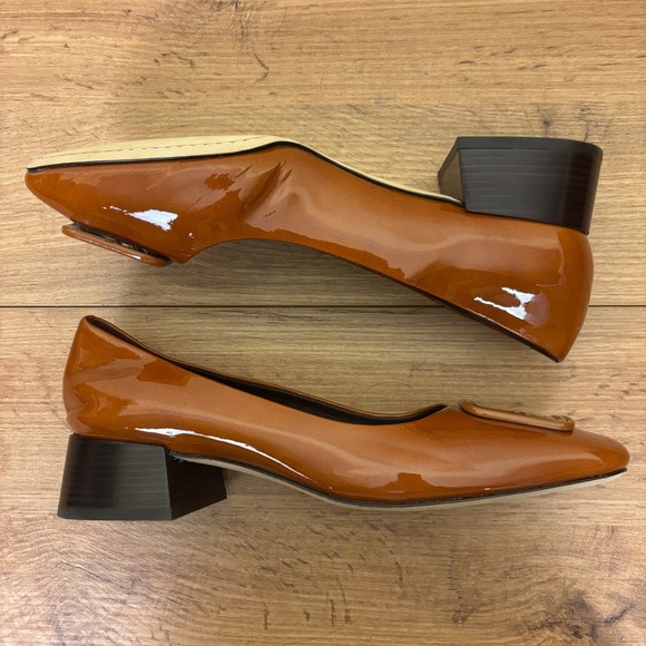 TORY BURCH Georgia Pump Women Size 9 Cuoio Orange Brown Casual Formal Office - Picture 9 of 12